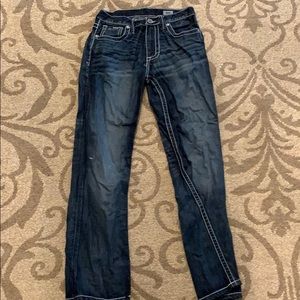 Buckle jeans for men